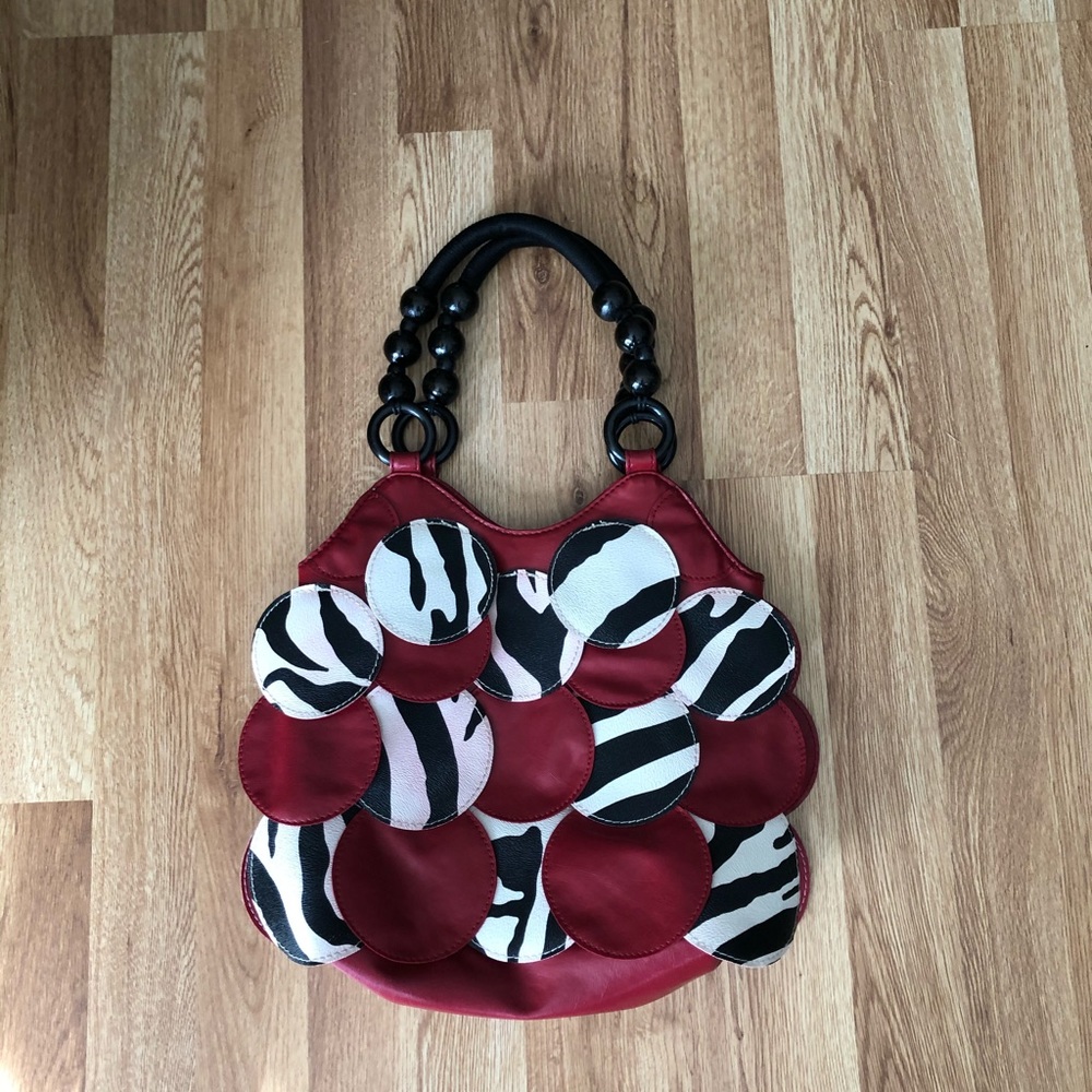 Animal print hand bag